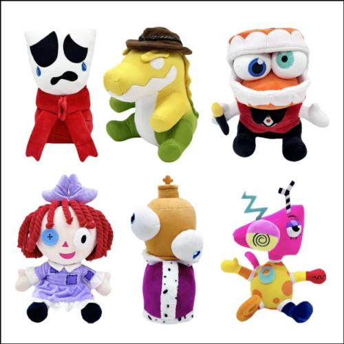 Peluches del Digital Circus – Gommigoo, Zooble, Caine, Jax, Pomni y Más | 22-38 cm