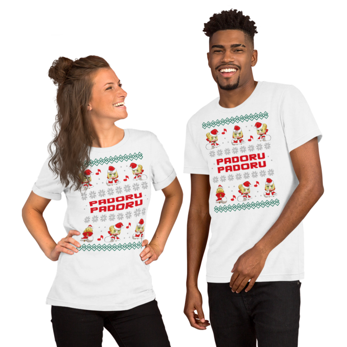 Playera Padoru Padoru - Diseño navideño estilo suéter - Imagen 2